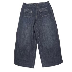 Old Navy Drapey Denim High-Rise Baggy Wide Leg Jeans Size 10